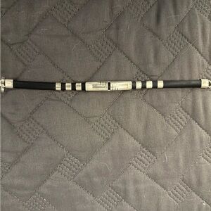 Black rubber and Sterling bracelet